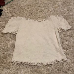 White off the shoulder top